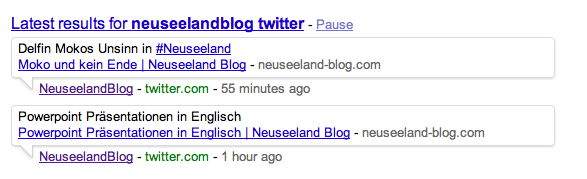 NeuseelandBlog und Twitter